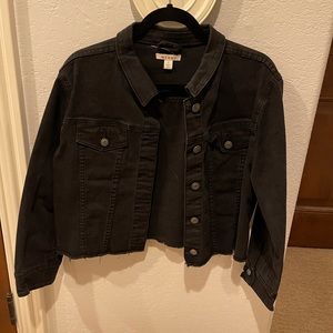 Francesca’s Black Jean Jacket